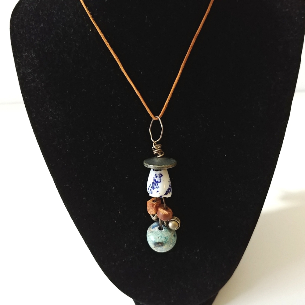 Handmade Beaded Pendant Necklace